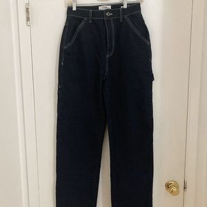 Dark Wash Cargo Jeans